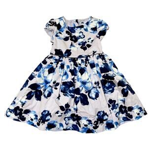 Janie And Jack Floral Sateen Formal Dress Size 4